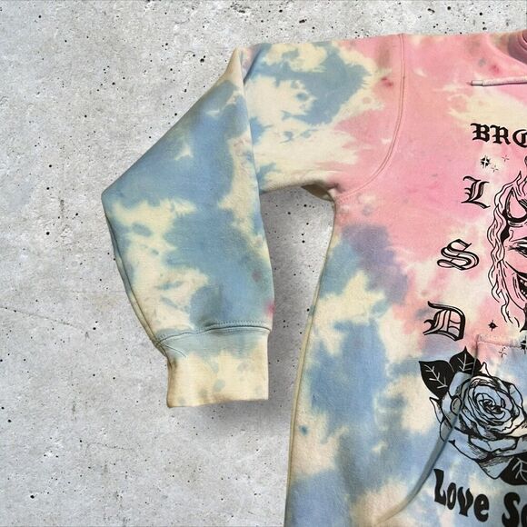 Broken Promises Hoodie Size Medium Love Someone Different Tye Die Pullover - Picture 3 of 8